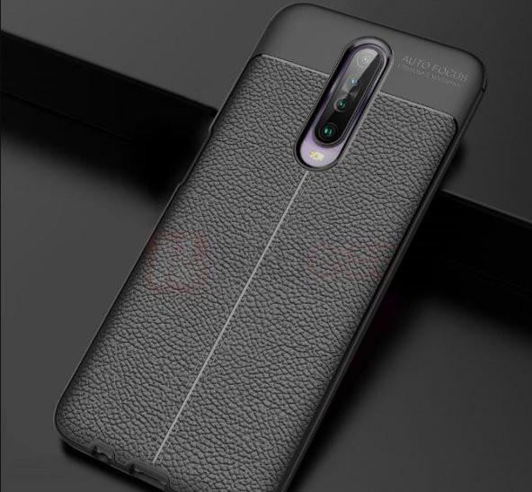 Xiaom Redmi K30 Deri Desenli Kamera Korumalı Silikon Kılıf - 6