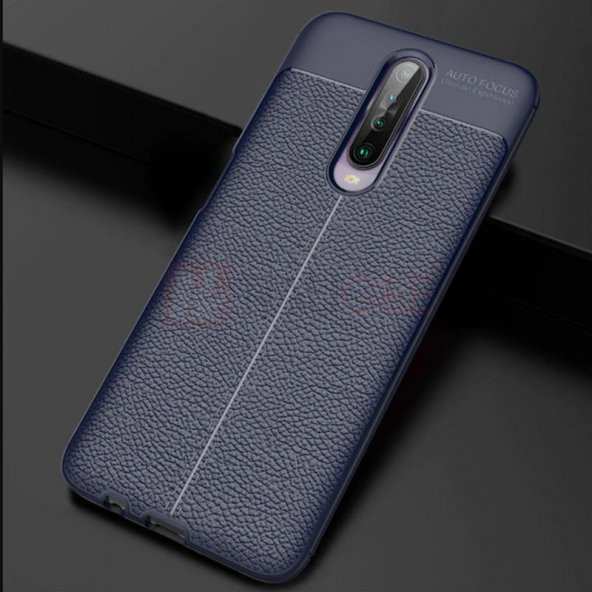 Xiaom Redmi K30 Deri Desenli Kamera Korumalı Silikon Kılıf - 10