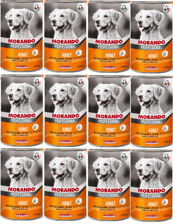 Morando Kuzulu & Pirinçli Köpek Konserve 405 Gr x 12