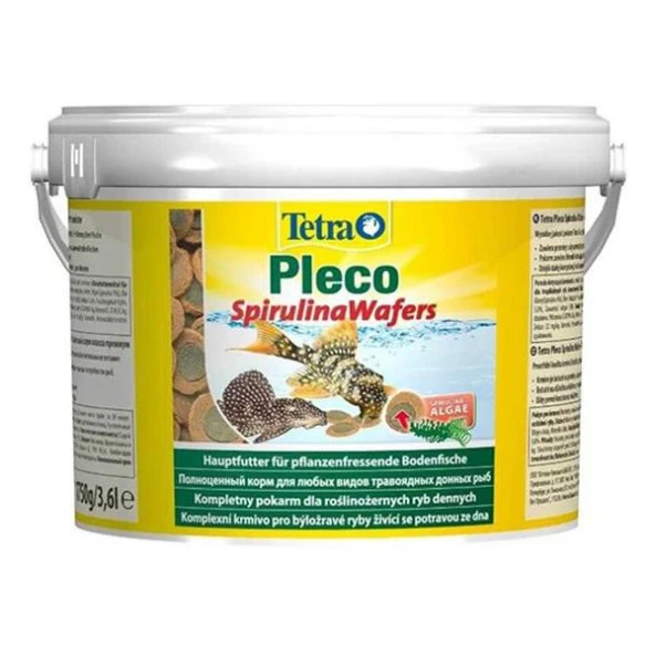 Tetra Pleco Spirulina Wafers Algae 250 GR Kovadan Bölme Anadolu Pet Ürünüdür   Skt: 03/2023