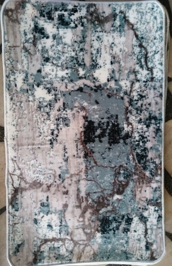 60 x 100cm Kaymaz Tabanlı Paspas, evinizin her yerinde, dekoratif, overloklu, - 2
