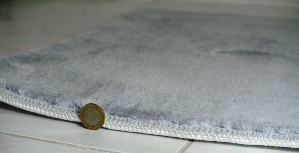 Dila Pofuduk Serisi İkili Banyo Paspas Takımı, kalın, kabarık, ipeksi dokunuş, 2 parça - 4