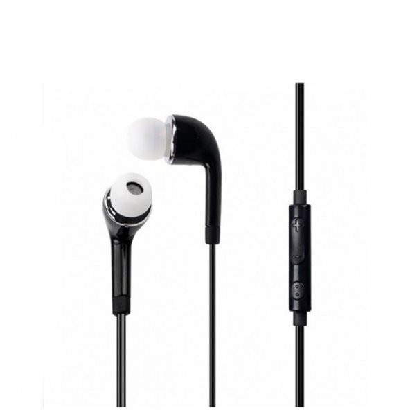 Kulaklık J5 Silikonlu Kulakiçi Mikrofonlu Siyah (vietnam ) A+++