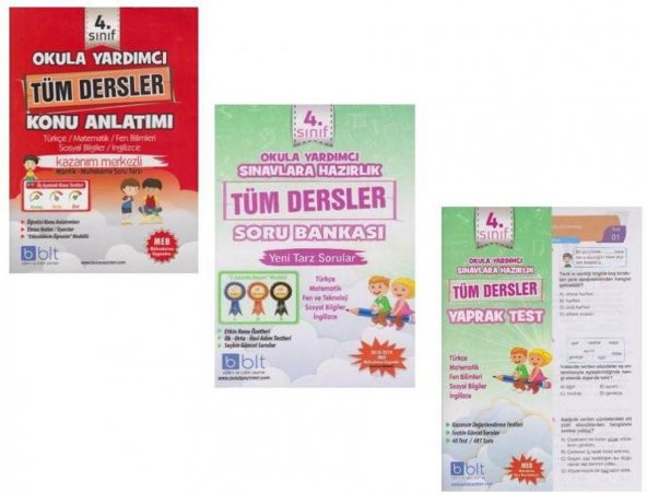 Bulut Eğitim 4. Sınıf Tüm Dersler Seti