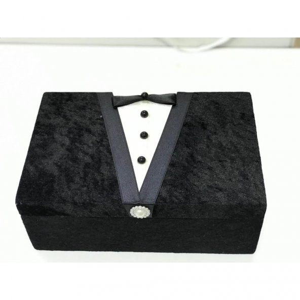 Çeyizlik Kadife Damat Traş Sandığı - 2