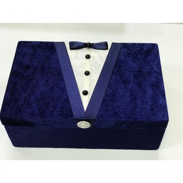 Çeyizlik Kadife Damat Traş Sandığı - 3