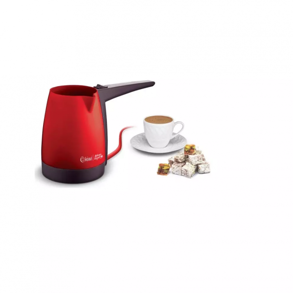 Kiwi KCM 7510 Türk Kahve Makinesi Elektrikli Cezve Kırmızı