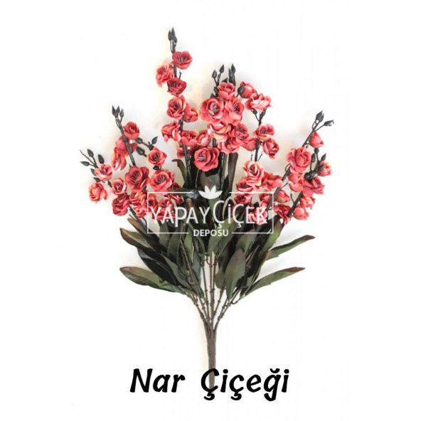 Yapay Büyük Kayısı Çiçeği Demeti 50 cm 5 Renk - 6