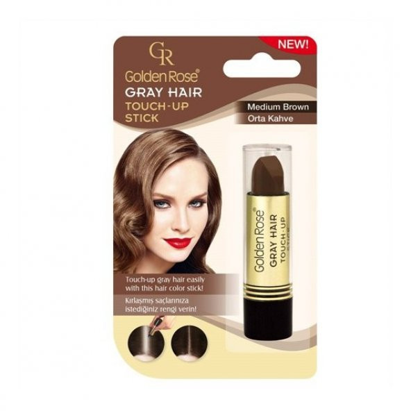 Golden Rose Grey Hair Beyaz Saç Kapatıcı Stick 03- Orta Kahve