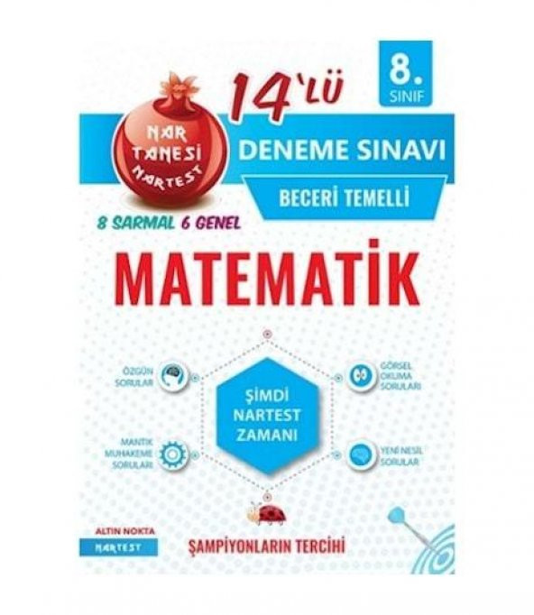 Nartest 8.Sınıf Matematik Nar Tanesi 14 Deneme