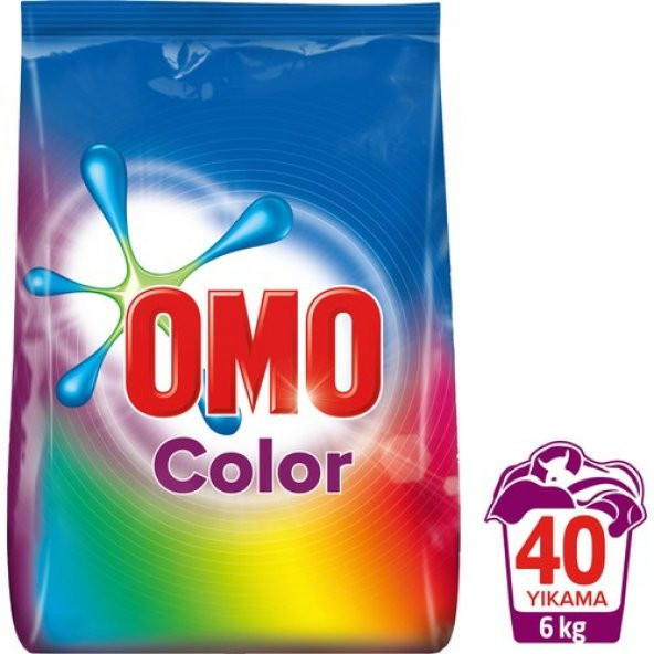 Omo Toz Çamaşır Deterjanı Color 40 Yıkama 6 Kg