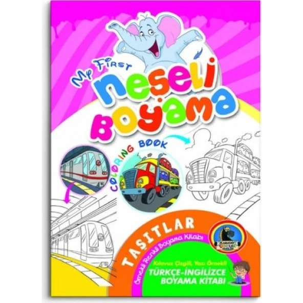 Karatay Türkçe - İngilizce Neşeli Boyama Kitabı Örnekli 32 Syf. (8 Kitap Takım) - 3