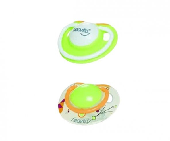 Neavita Ortodontik Silikon Emzik İkili (BPA0) 0 Ay+ / Yeşil