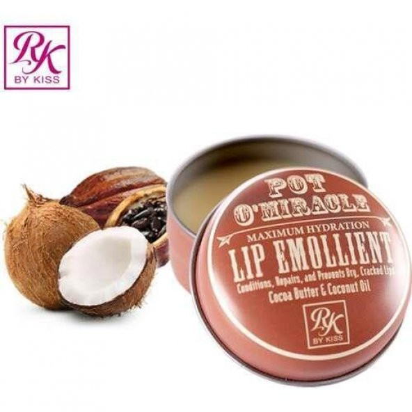 Ruby Kisses Pot OMiracle Dudak Nemlendiricisi - Hindistan Cevizi  Kakao Yağı 10 gr - 2