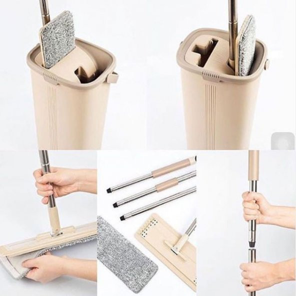 Tablet Mop Temizlik Seti Mikrofiber Sihirli Mop - 4