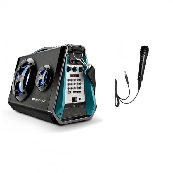 Obasound Usb Kart Girişli Bluetoothlu Radyolu Mikrofonlu Hoparlör