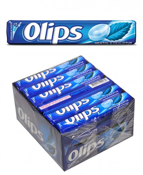 Olips Mentol & Okaliptus Aromalı Bonbon Şekerleme 28 gr x 24lü Paket