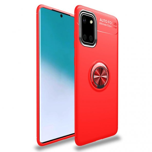 Galaxy A81 (Note 10 Lite) Yüzüklü Standlı Kamera Korumalı Kılıf - 4