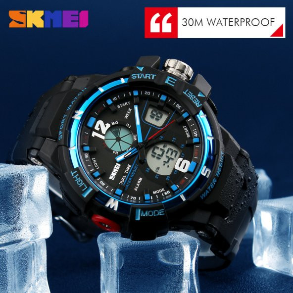 Skmei 1148 Erkek Kol Saati Analog Dijital Spor Saat - 2