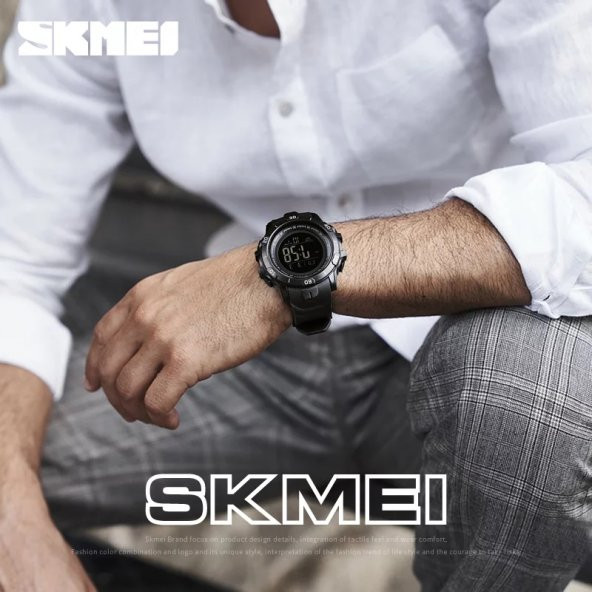 Skmei Spor Erkek Kol Saati Su Geçirmez Güçlü Tasarım Led Saat - 8