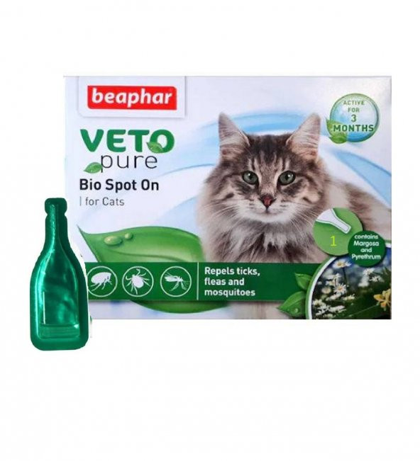 Beaphar Bio Spot On Drops Kedi Pire Damlası - 1