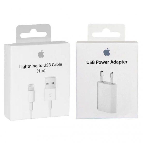 Apple İphone 5 6 7 8 X Şarj Aleti Usb Kablo Adaptör Lightning