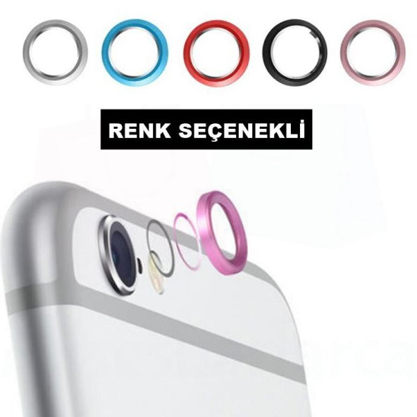 Apple iPhone 7/8 Metal Kamera Koruyucu Lens Koruma-Ç.Ç