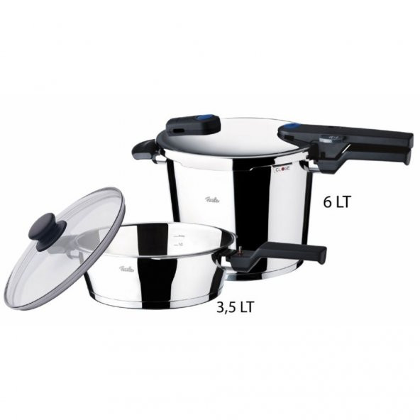 Fissler vitaquick 6+3.5 Lt Düdüklü Tencere 2 li Set - 2
