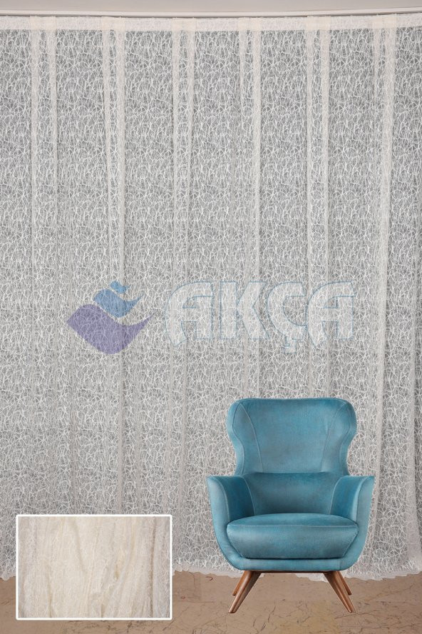 ÖRÜMCEK TÜL Hazır Düğmeleri Dikilmiş Salon Perde 1.Sınıf 300x260 - 3
