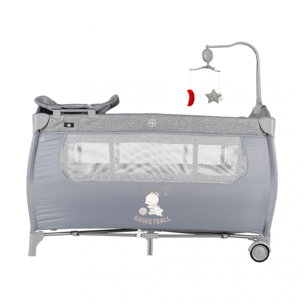 Sunny Baby 9142 Joy Plus Gri Park Yatak