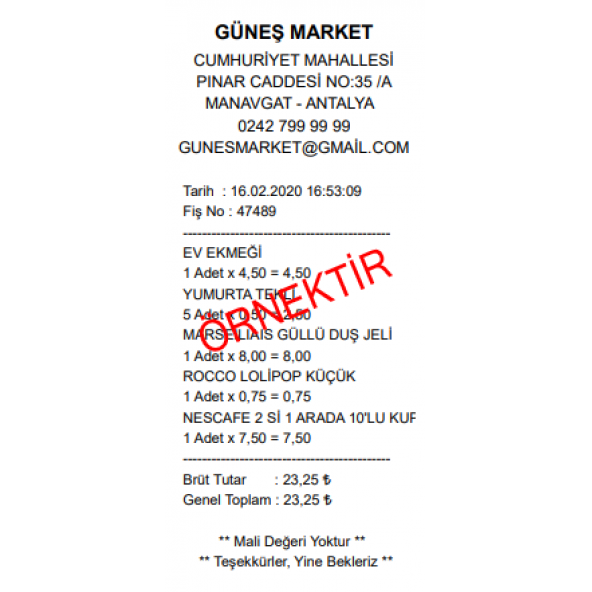 Marsis V2 Tekel Büfe Satış Programı + Kablolu Standlı Barkod Okuyucu (Ultra Paket 2) - 7