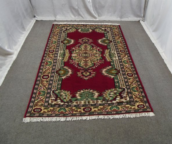 Yeni El Dokuma Nadir Süper Elegant Topkapı Yün Halı !