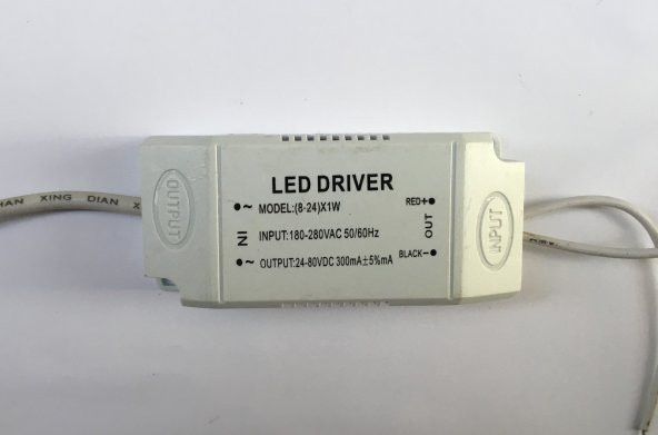 10 Adet 8-24w - Watt Led Panel Driver Trafo Balans - Power Led Sürücü - Spot Panel Cob Led 300 Amper - 1
