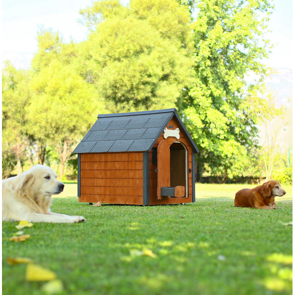 Mandu Isı Yalıtımlı Ahşap Köpek Kulübesi (Large) - 5