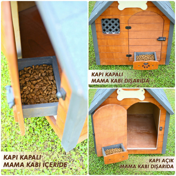 Mandu Isı Yalıtımlı Ahşap Köpek Kulübesi (Xlarge) - 7