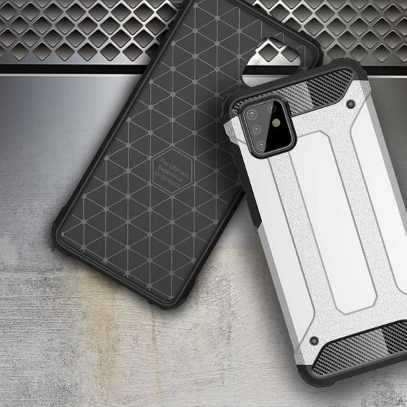 Galaxy A81(Note 10 Lite) Kamera Korumalı Armor Hybrid Zırh Kılıf - 9