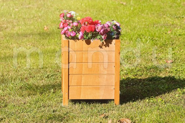 "MANDU" 41x38 Dekoratif Ahşap Saksı - 2