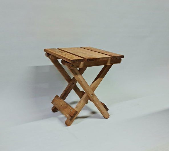 Ahşap Katlanır Tabure 1 Adet 30 cm x 36 xm - 2