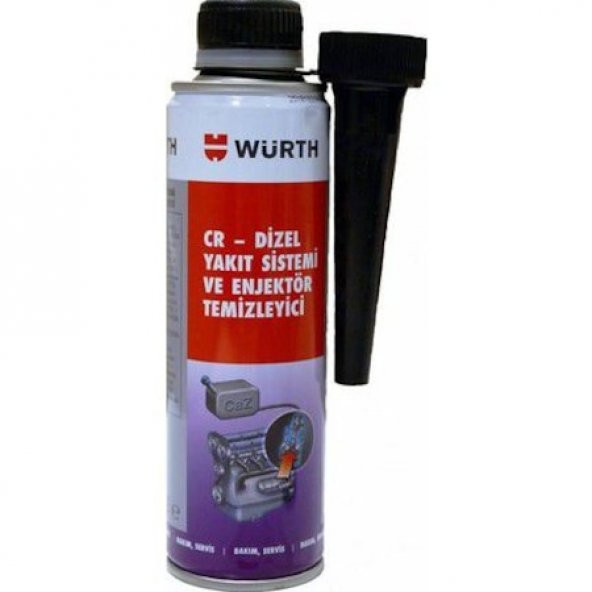 WÜRTH DİZEL YAKIT SİSTEMİ VE ENJEKTÖR TEMİZLEYİCİ 300ML - 1