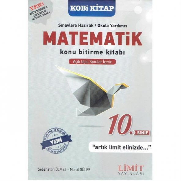 Limit Yayınları 10. Sınıf Matematik Konu Bitirme Kitabı