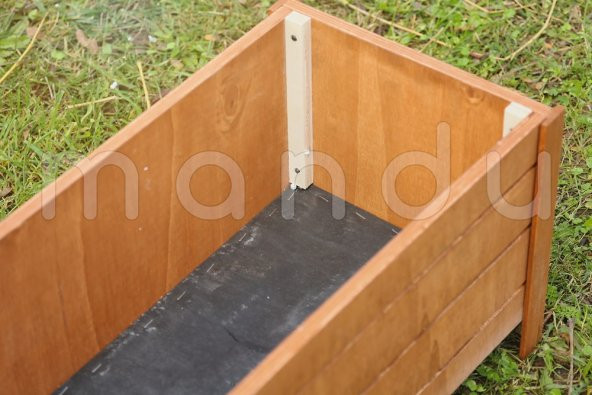 MANDU 84X36 Dekoratif Ahşap Saksı - 5