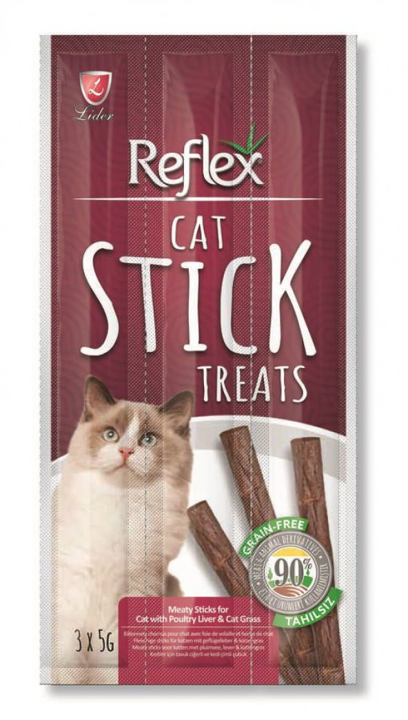 REFLEX Ciğerli Kedi Ödül Çubukları 15 g - 6 ADET