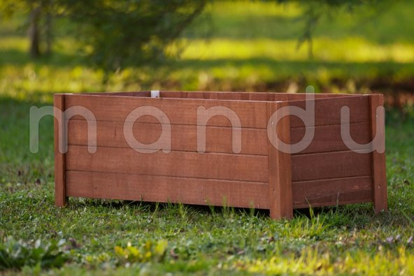 MANDU 114x38 Dekoratif Ahşap Saksı