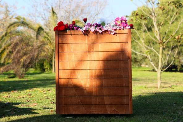 MANDU Maxi Boy Dekoratif Ahşap Saksı - 2