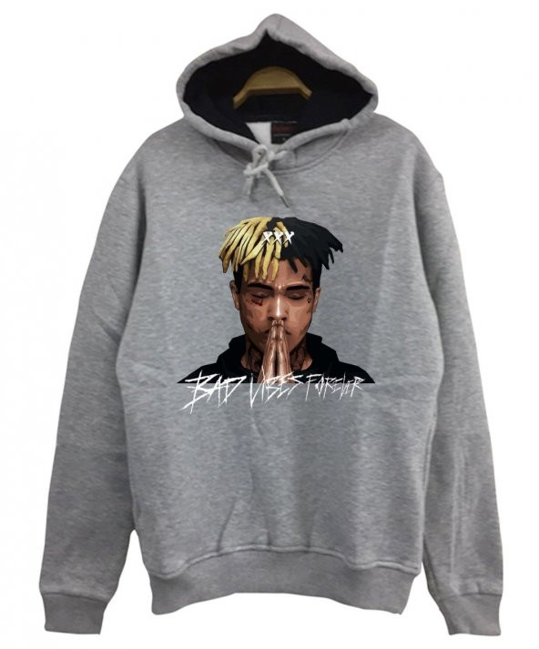 Xxxtentacion Baskılı Kapüşonlu Sweatshirt