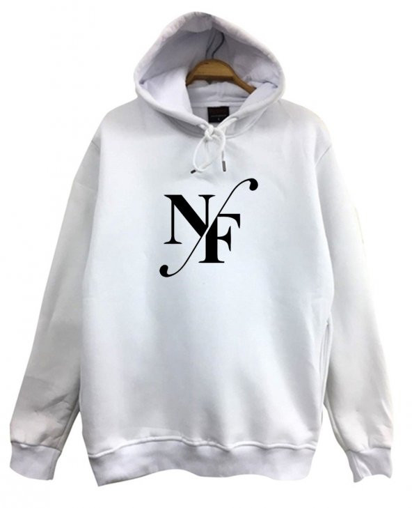 NF Baskılı Kapüşonlu Sweatshirt