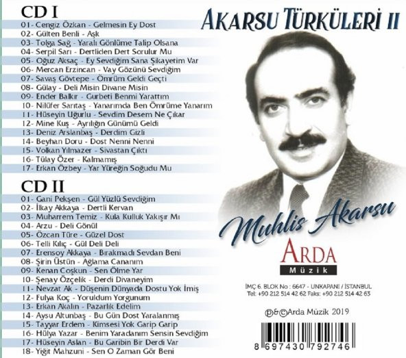 AKARSU TÜRKÜLERİ 2 - ÇEŞİTLİ SANATÇILAR (2 CD) - 2