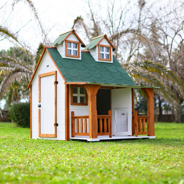 MANDU Ultra lüks Ahşap Köpek Kulübesi (evi) - 4