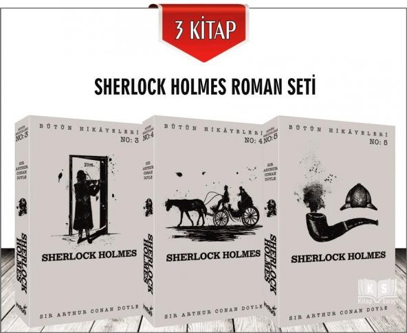 Sherlock Holmes Roman Seti 3 Kitap İndigo Yayınları