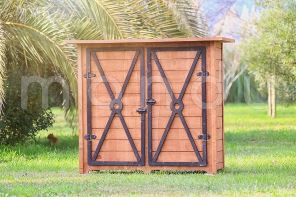 "MANDU" Ahşap Bahçe Depolama Dolabı (Küçük) - 2